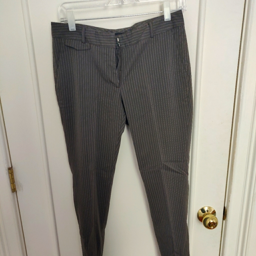 Brown Pinstripe dress pants size 2